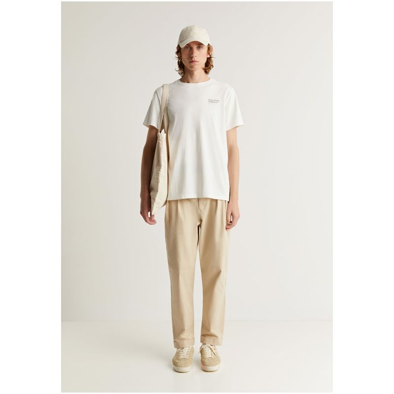 SCALPERS - Polera Calavera Trasera Offwhite