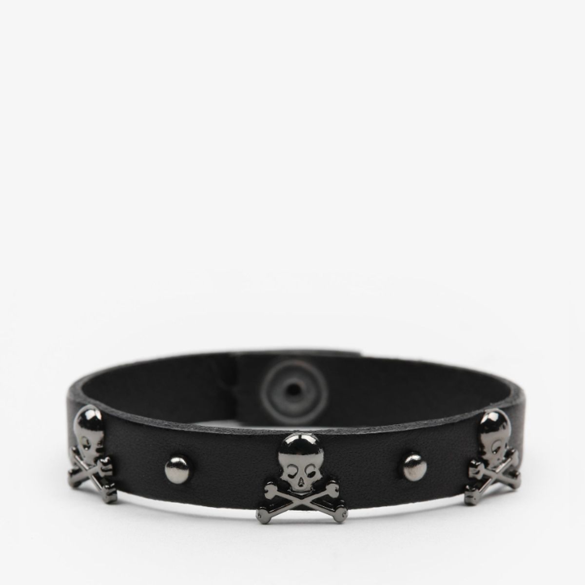 SCALPERS - Pulsera Tachas Calaveras Black