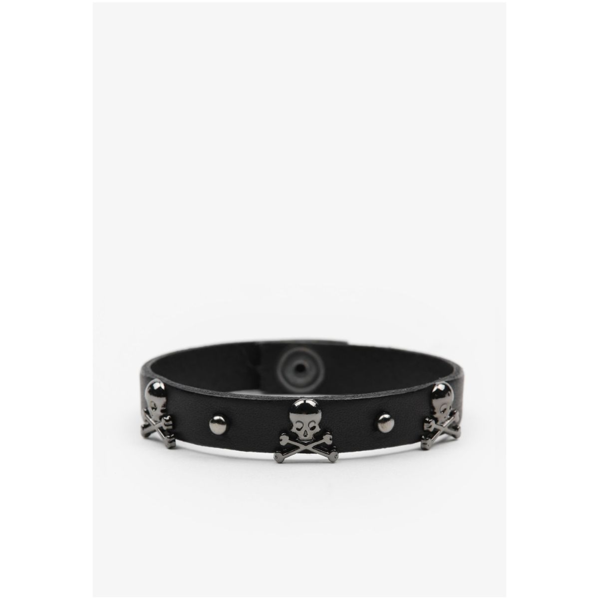 SCALPERS - Pulsera Tachas Calaveras Black