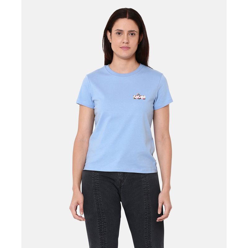 LEVIS - Polera Mujer Regular Fit Celeste Levis
