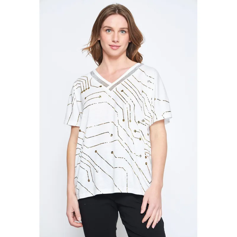 LINEATRE - POLERA SANTA BLANCO Lineatre
