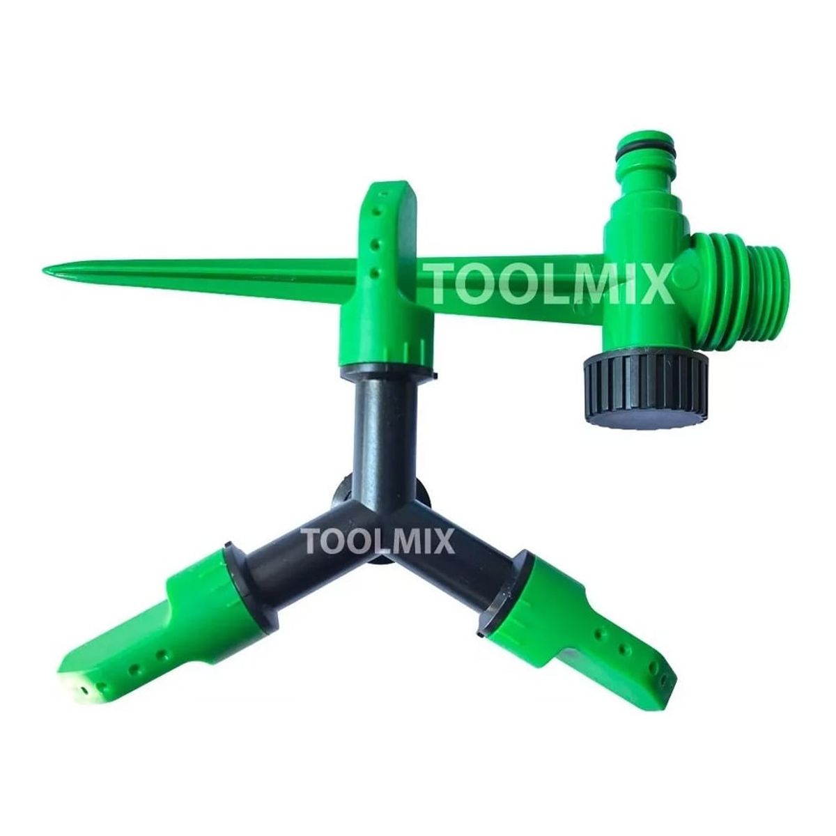 KAMASA - Aspersor De Riego Giratorio 3 Boquillas 2 Vías