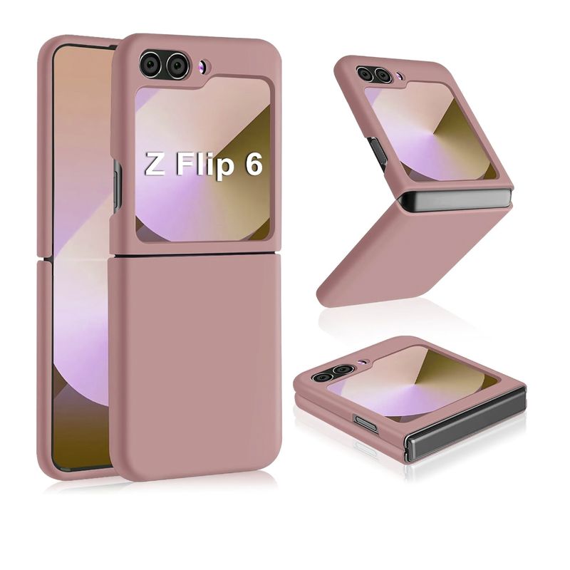 JOIGO - Carcasa Para Samsung Z Flip  6 Goma Rosa Gold
