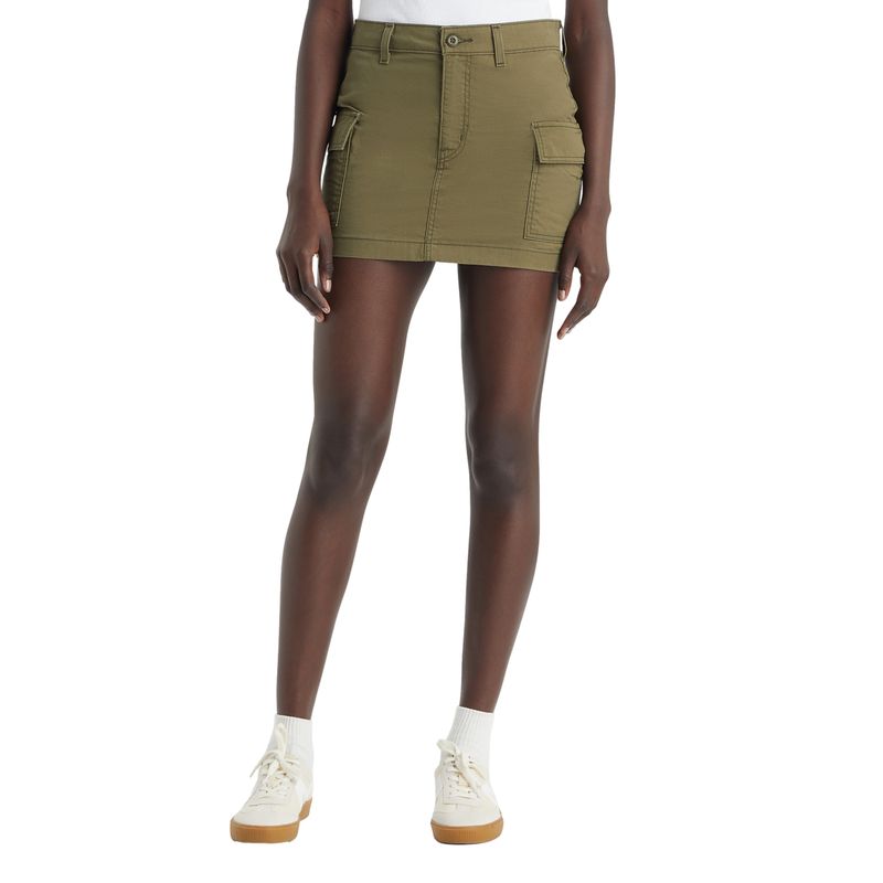 LEVIS - Falda Mujer Mini Cargo Verde Levis