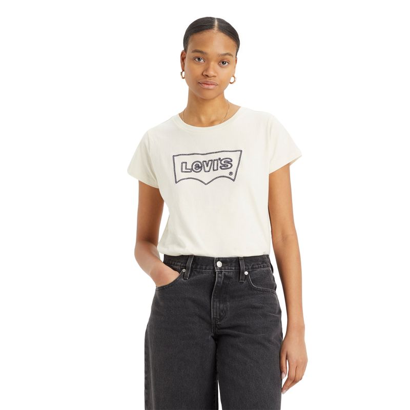 LEVIS - Polera Mujer Regular Fit beige Levis
