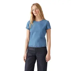 LEVIS - Polera Mujer Regular Fit Azul