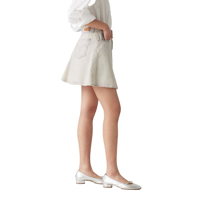 LEVIS - Falda Mujer Mini Flounce Lila Levis