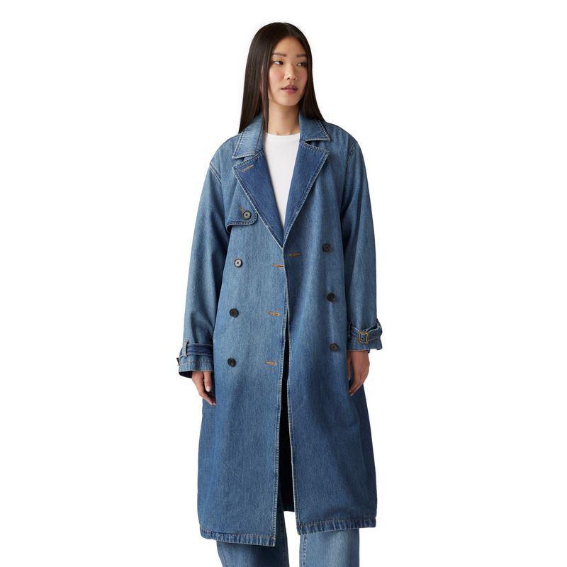 LEVIS - Chaqueta Mujer Trench Azul Levis