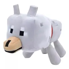 GENERICO - Minecraft Peluche lobo 22 Cm. Juguete Juego.