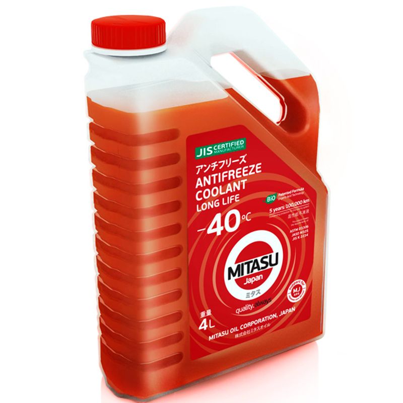 MITASU - Coolant Refrigerante Anticongelante Rojo 4L