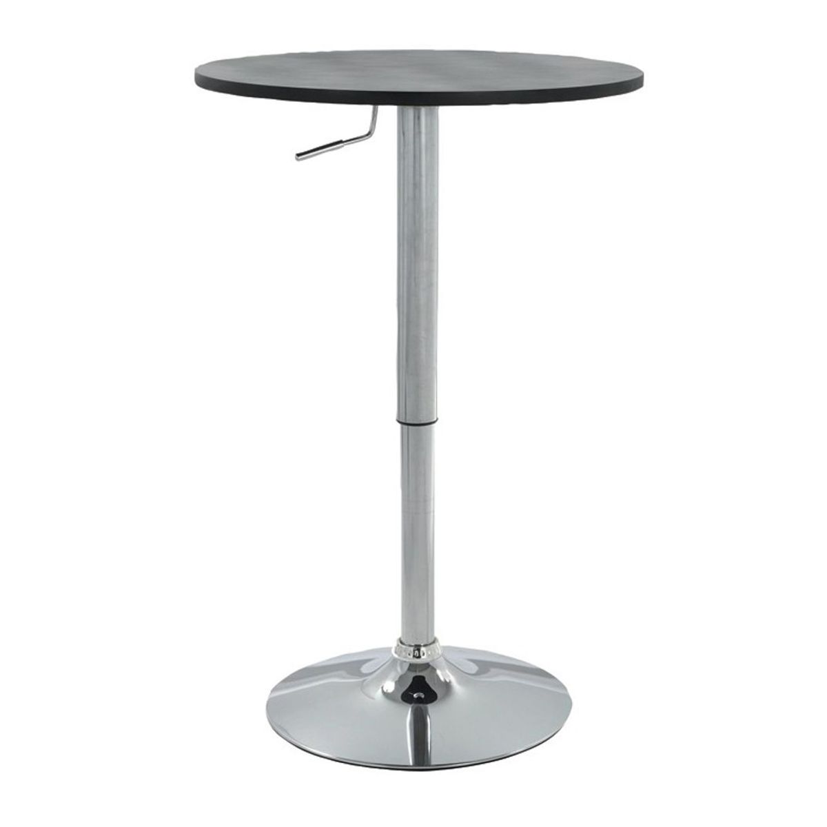 ARTIHOGAR - Mesa de Bar Altura Regulable 80 cm Diámetro Negra