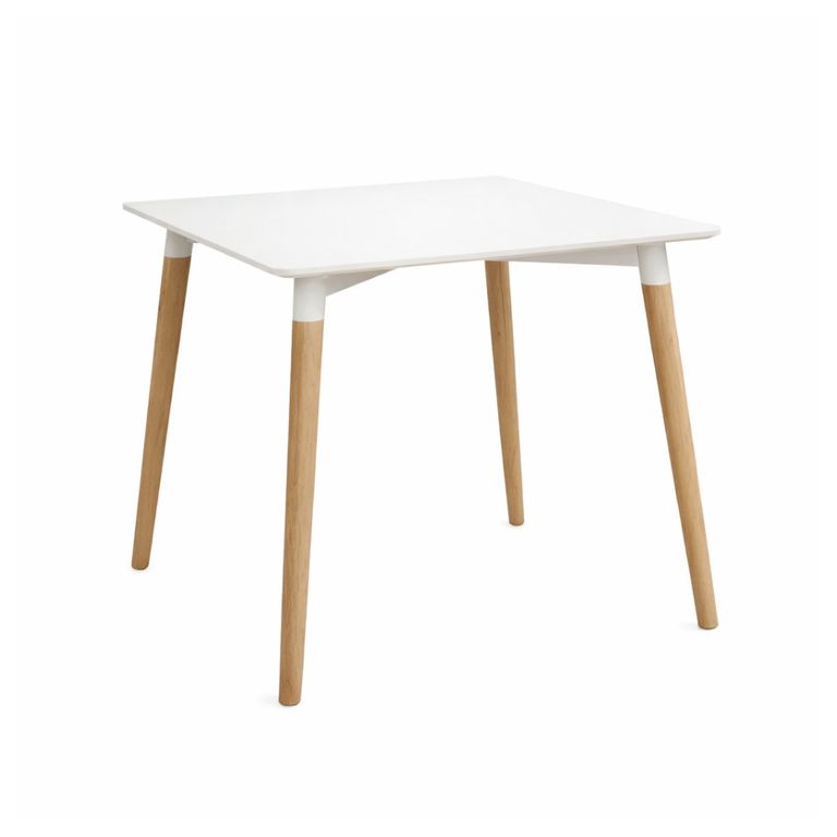 Mesa MDF Cuadrada Blanca 80x80 cm