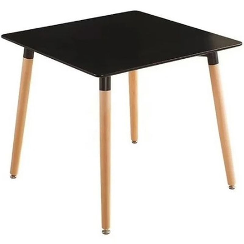 HABITA2 CHILE - Mesa MDF Cuadrada Negra 80x80 cm