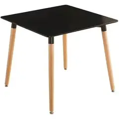 HABITA2 CHILE - Mesa MDF Cuadrada Negra 80x80 cm