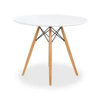 Mesa de comedor Eames 80 cm - Blanca