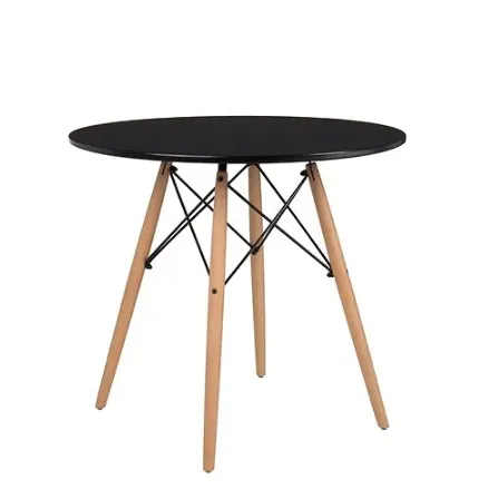 Mesa de comedor Eames 80 cm - Negra