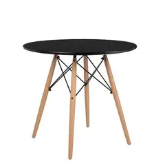 GENERICO - Mesa de comedor Eames 80 cm - Negra