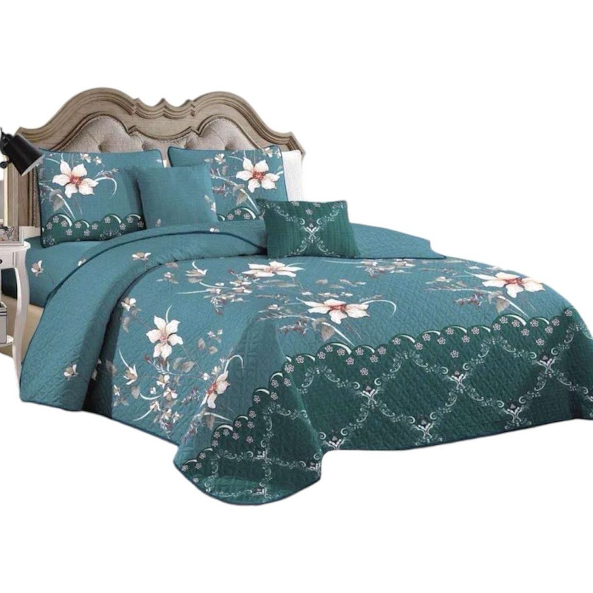 GENERICO - Cubrecama De Verano 2 Plazas + 2 Funda Con Diseño Hermosa..A3