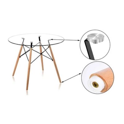 Imagen 2 del producto Mesa de comedor Eames 80 cm -Vidrio