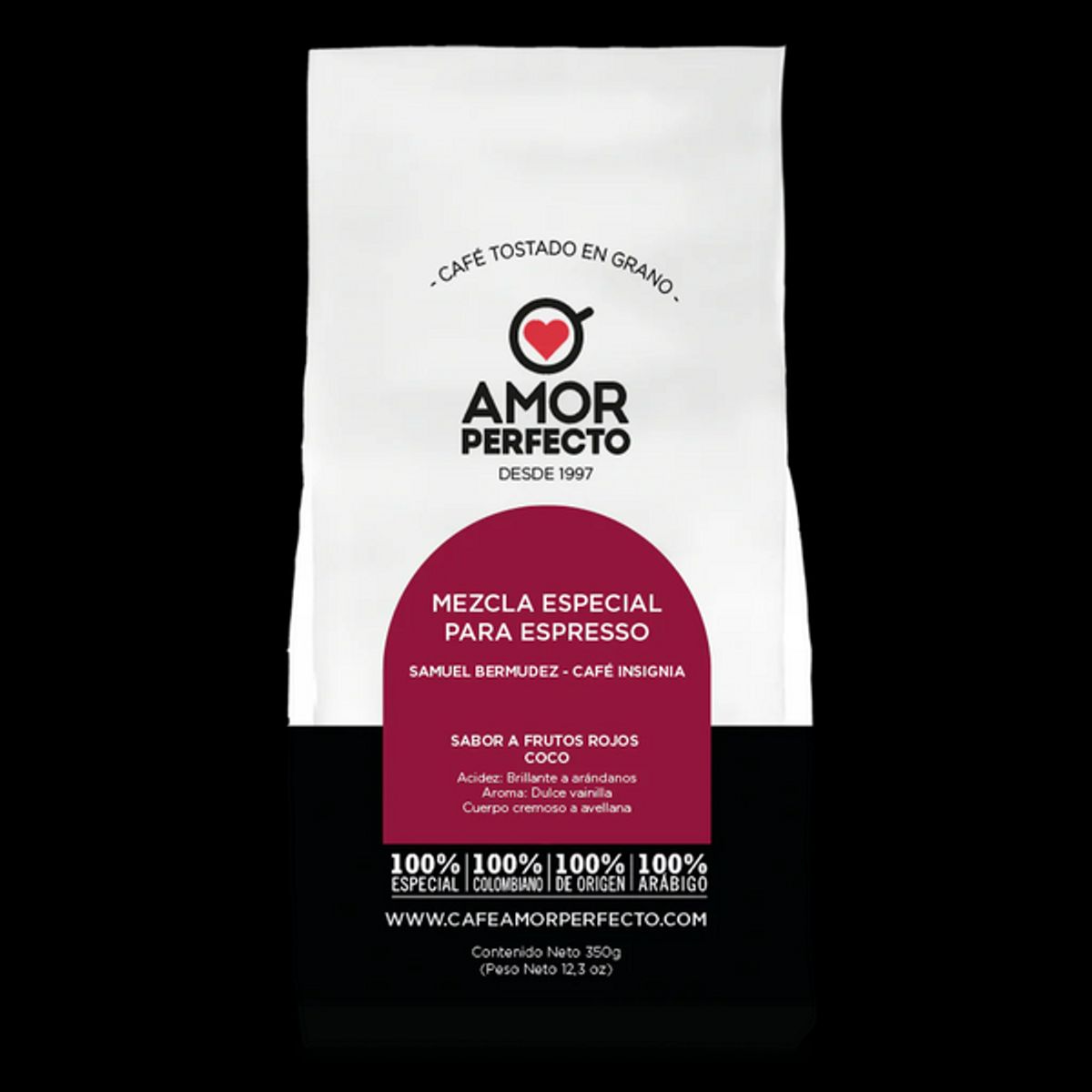 AMOR PERFECTO - Cafe en Grano Amor Perfecto Mezcla Especial para Espresso 350g