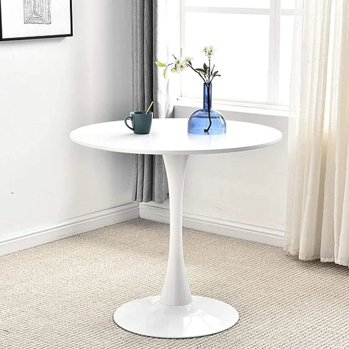 HABITA2 CHILE - Mesa de comedor Tulip 100 cm - Blanco