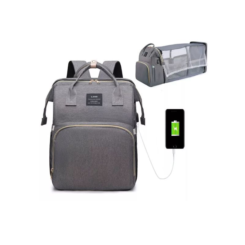 GENERICO - Bolso Mochila Cuna Plegable Impermeable Multifuncional