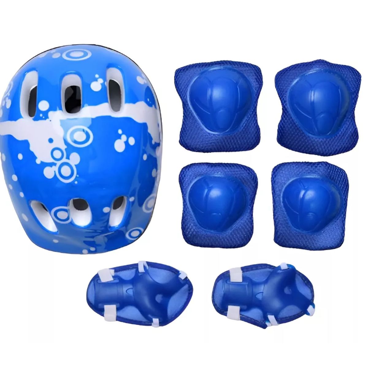 GENERICO - Set De Casco Rodillera Codera Muñequera Para Niños