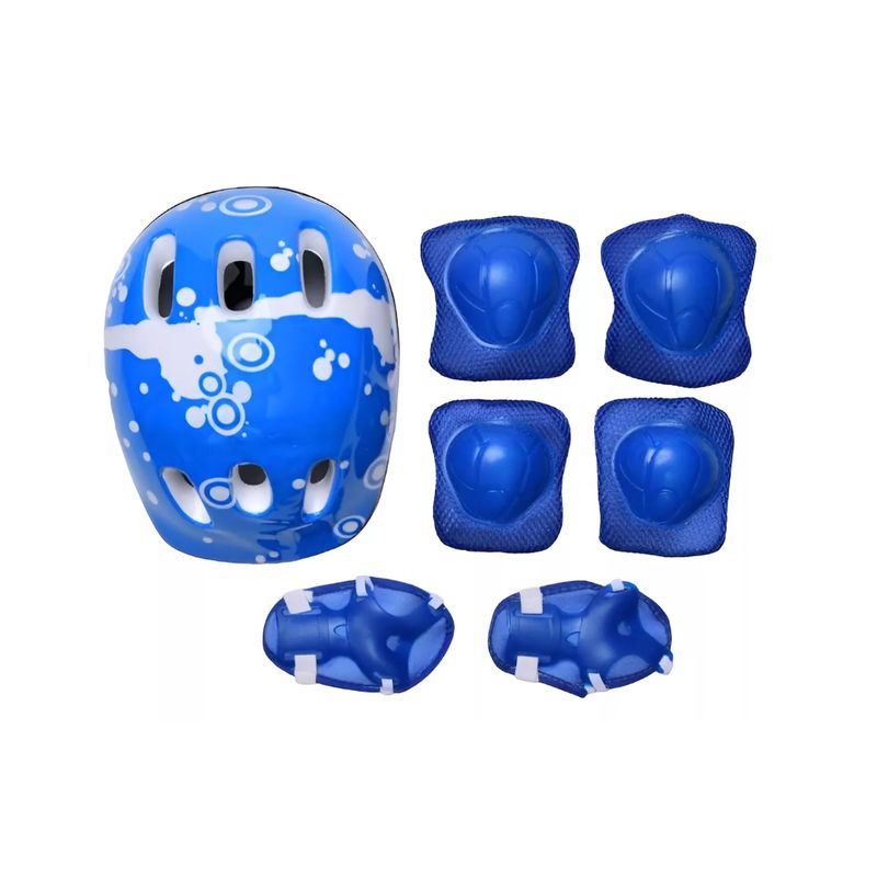 GENERICO - Set De Casco Rodillera Codera Muñequera Para Niños