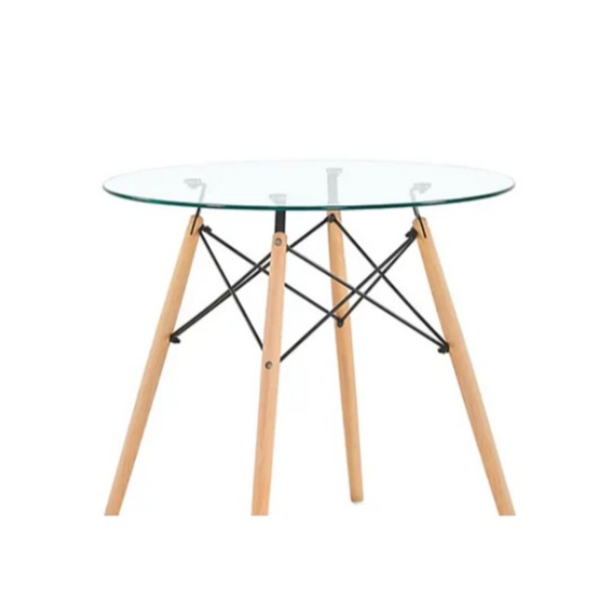 HABITA2 CHILE - Mesa de comedor Eames 100 cm -Vidrio