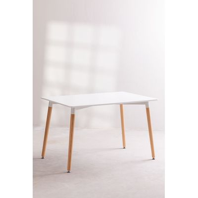 Imagen 2 del producto Mesa MDF Rectangular Blanca 120x80 cm