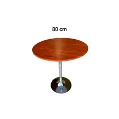 ARTIHOGAR - Mesa de Bar Altura Regulable 80 cm Diámetro Café Caoba