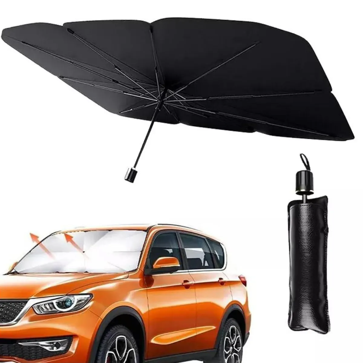 GENERICO - Parasol Plegable para Auto Retráctil