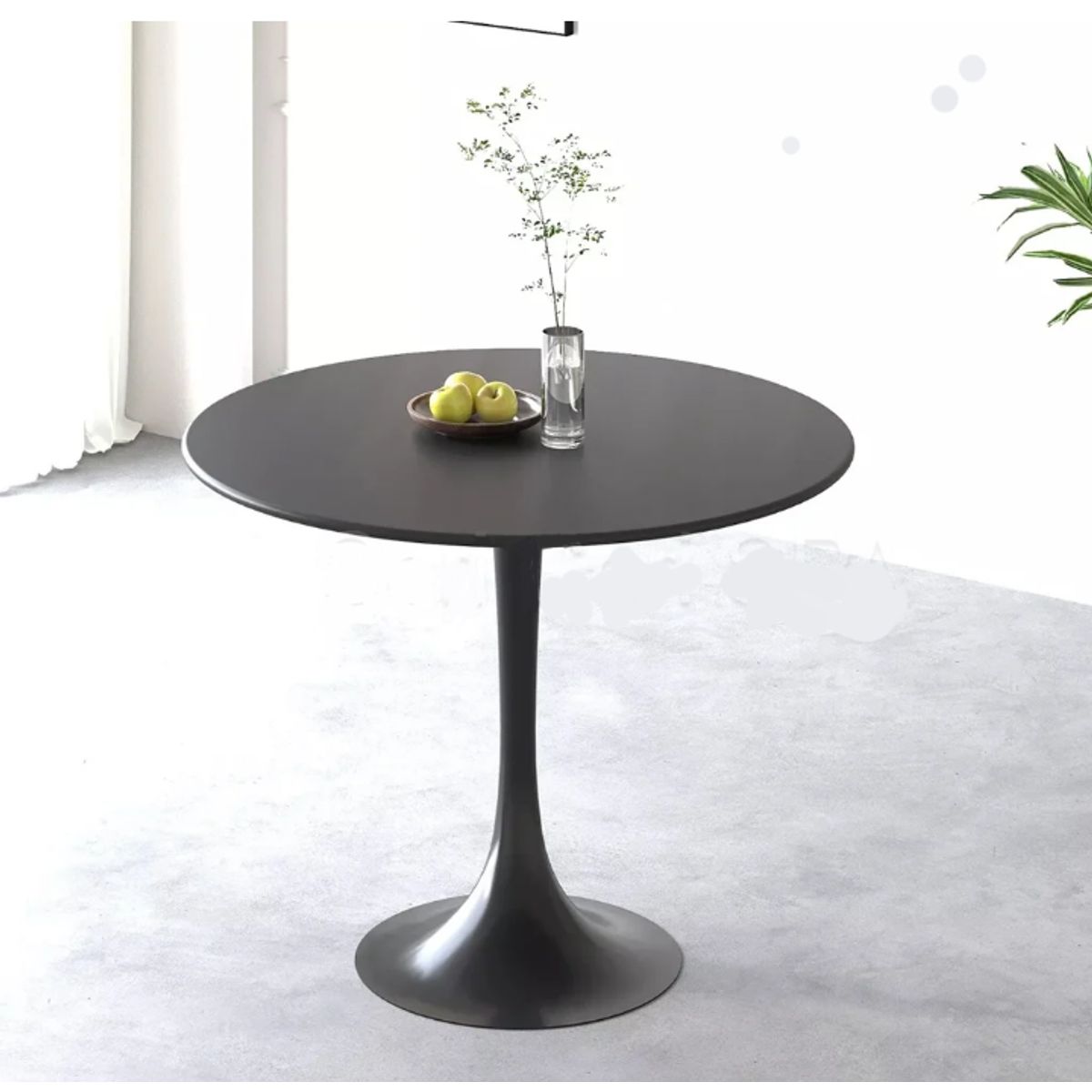 ARTIHOGAR - Mesa Tulip De Luxe  80 cm Diámetro Negro