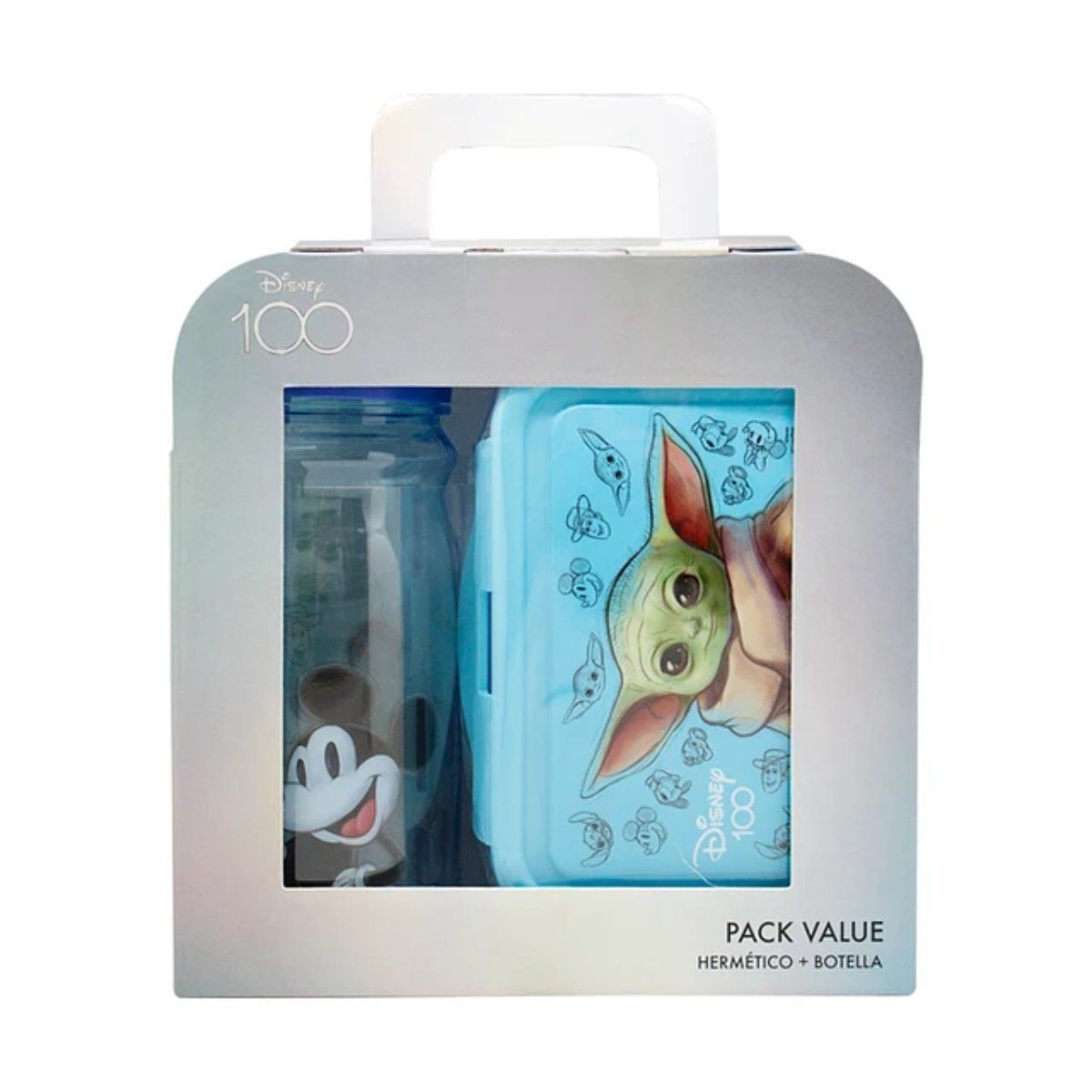 OEM - Set Escolar Botella Y Hermético Celeste