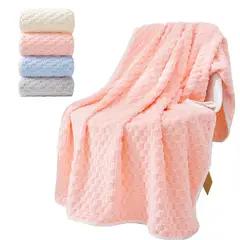 EVERSO - Pack 3 Toallas De Baño Lana Coral Suave Absorbentes Grueso 140x70cm