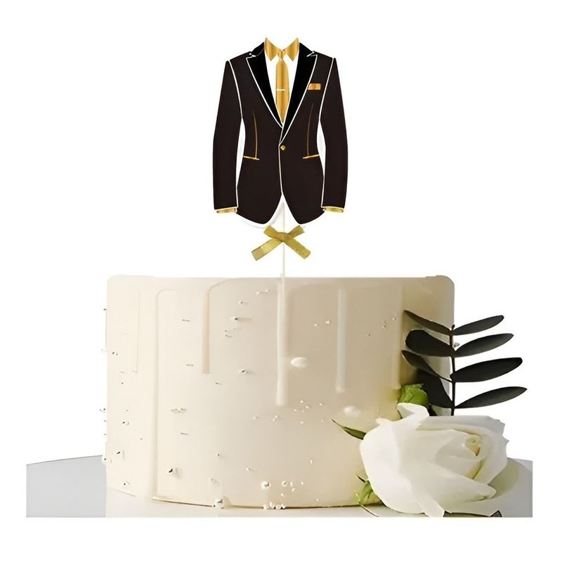 GENERICO - Adorno Para Tortas Topper Torta Decoracion De Bodas Novios
