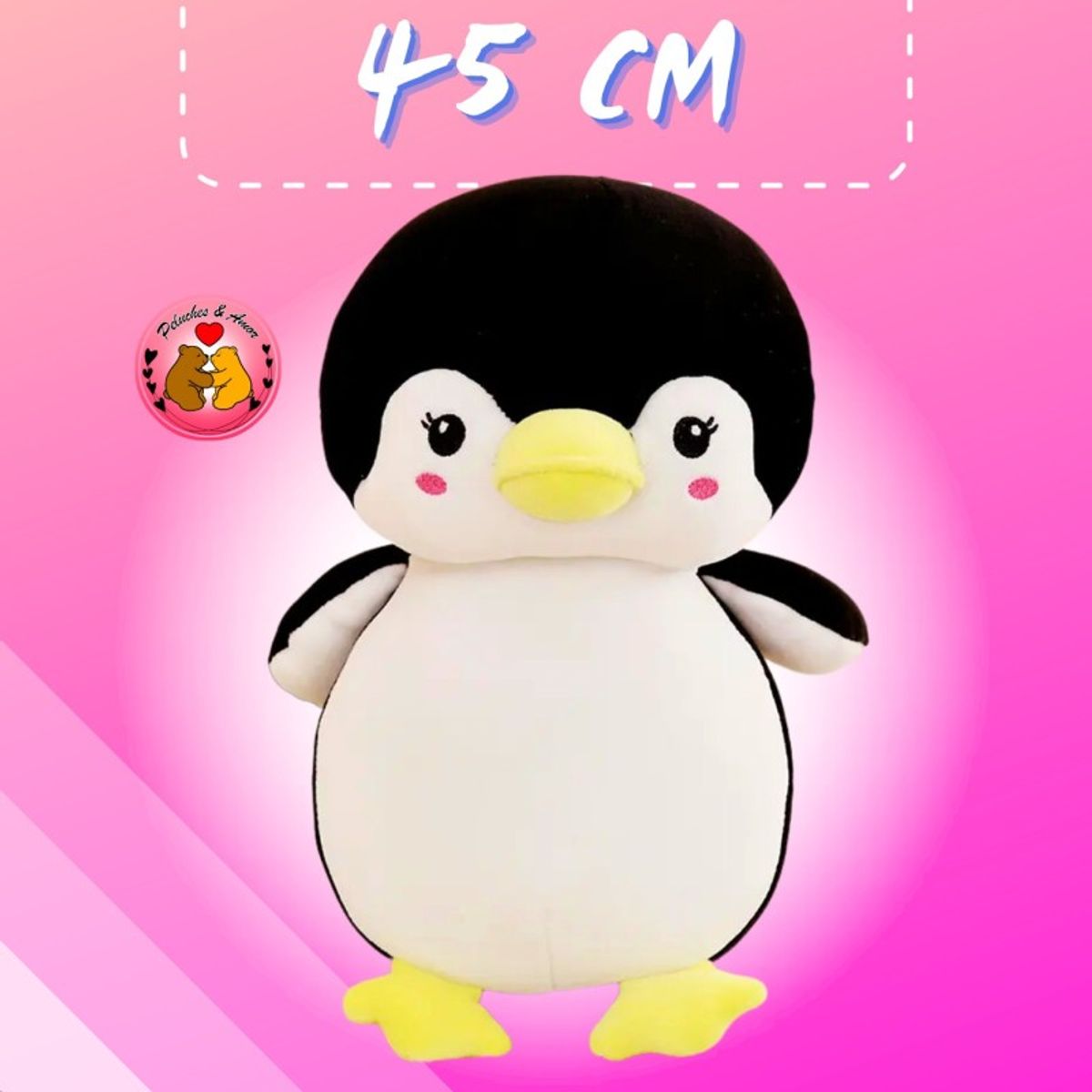 GENERICO - Peluche de Pingüino Negro 45 CM