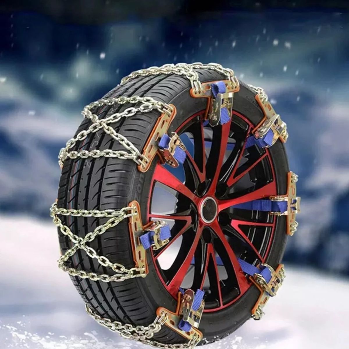 KUANGYE - X6 Cadena Para La Nieve Antideslizante Auto Universal