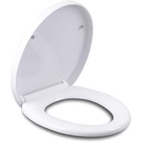 Asiento Y Tapa De Cierre Lento De Wc Blanca Caída Lenta