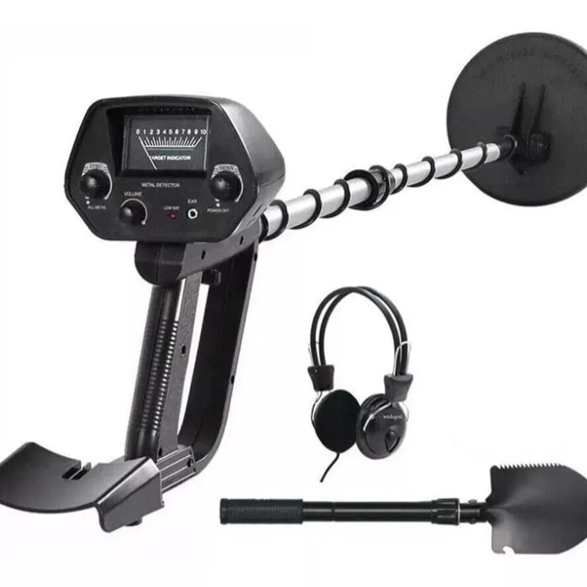 KUANGYE - Detector De Metales Subterráneo Oro Monedas Auricular Pala