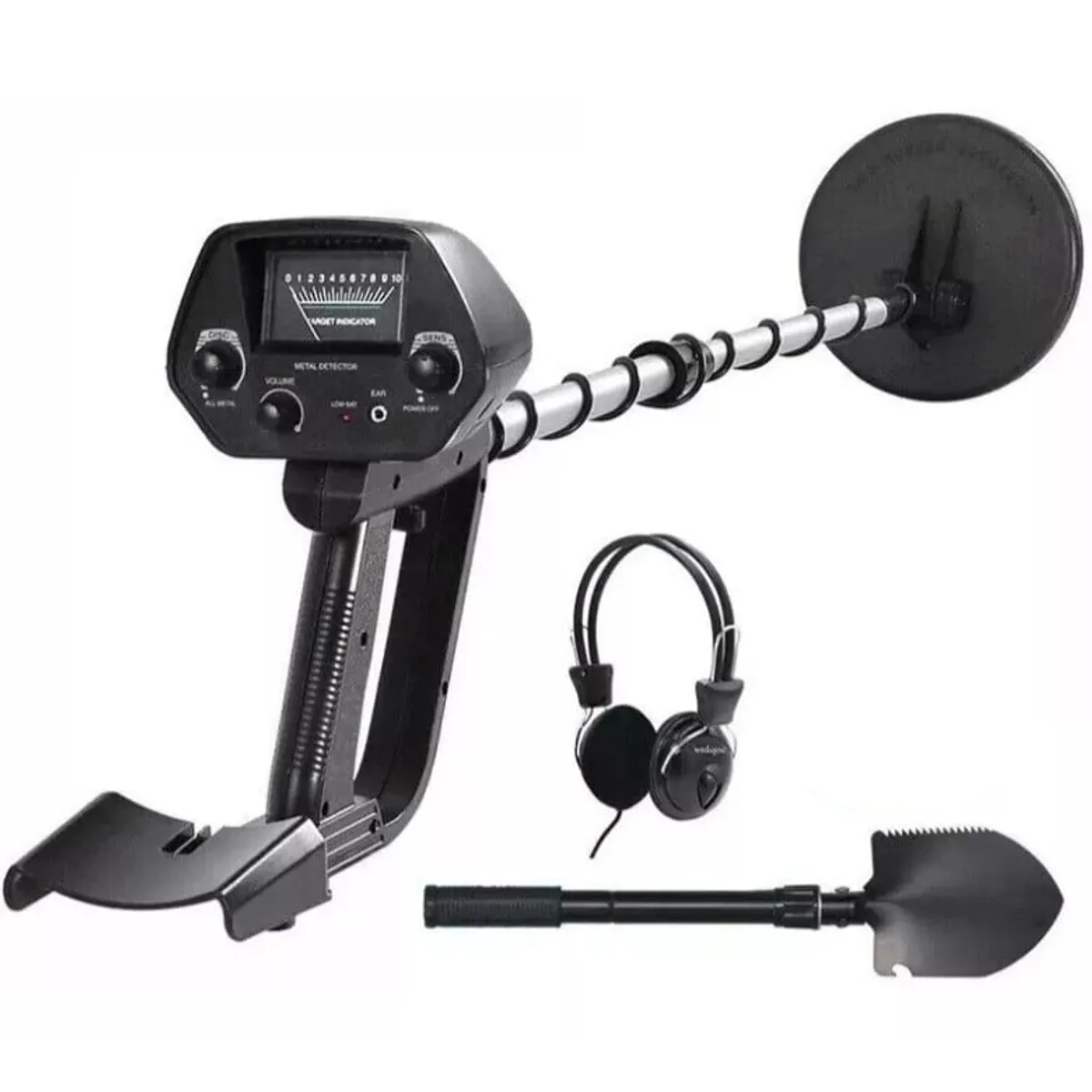 KUANGYE - Detector De Metales Subterráneo Oro Monedas Auricular Pala