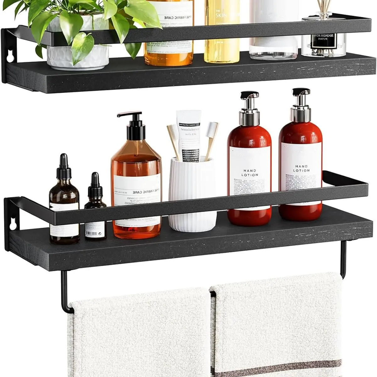 KUANGYE - Repisas Flotantes Estantes De Pared Para Baño Cocina