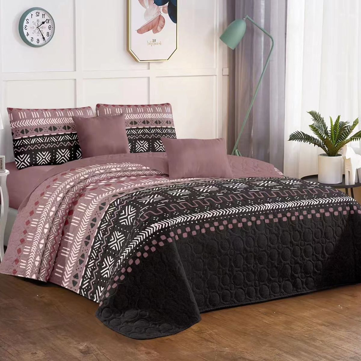 GENERICO - Cubrecama Quilt De Verano 2 Plazas Lindos Diseños