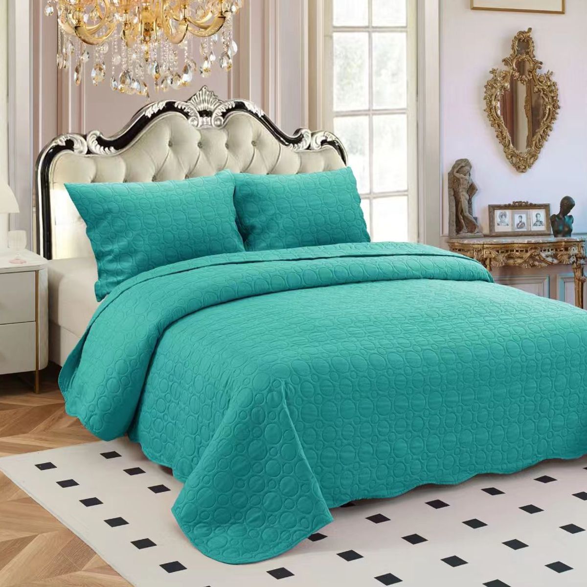 GENERICO - Cubrecama Quilt De Verano Cobertor Plaza Y Media +1 Funda