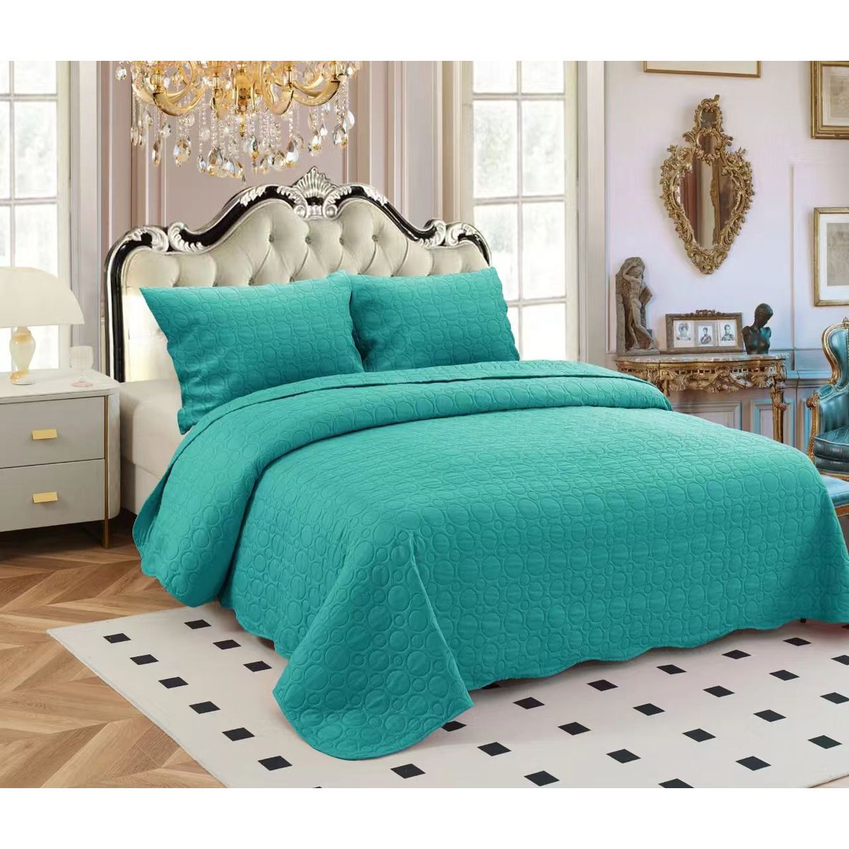 GENERICO - Cubrecama Quilt De Verano Cobertor Plaza Y Media +1 Funda