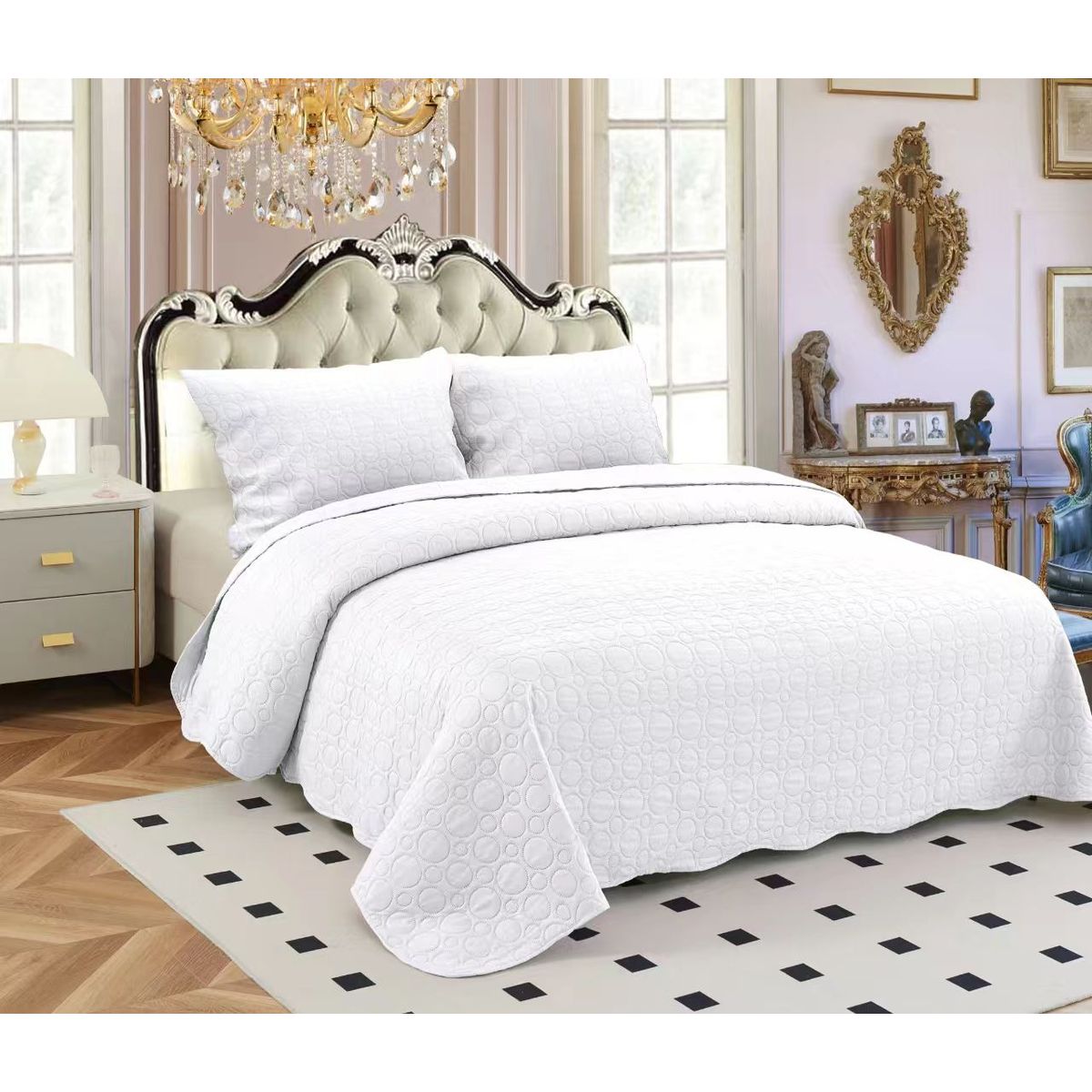 GENERICO - Cubrecama Quilt De Verano Cobertor Plaza Y Media +1 Funda