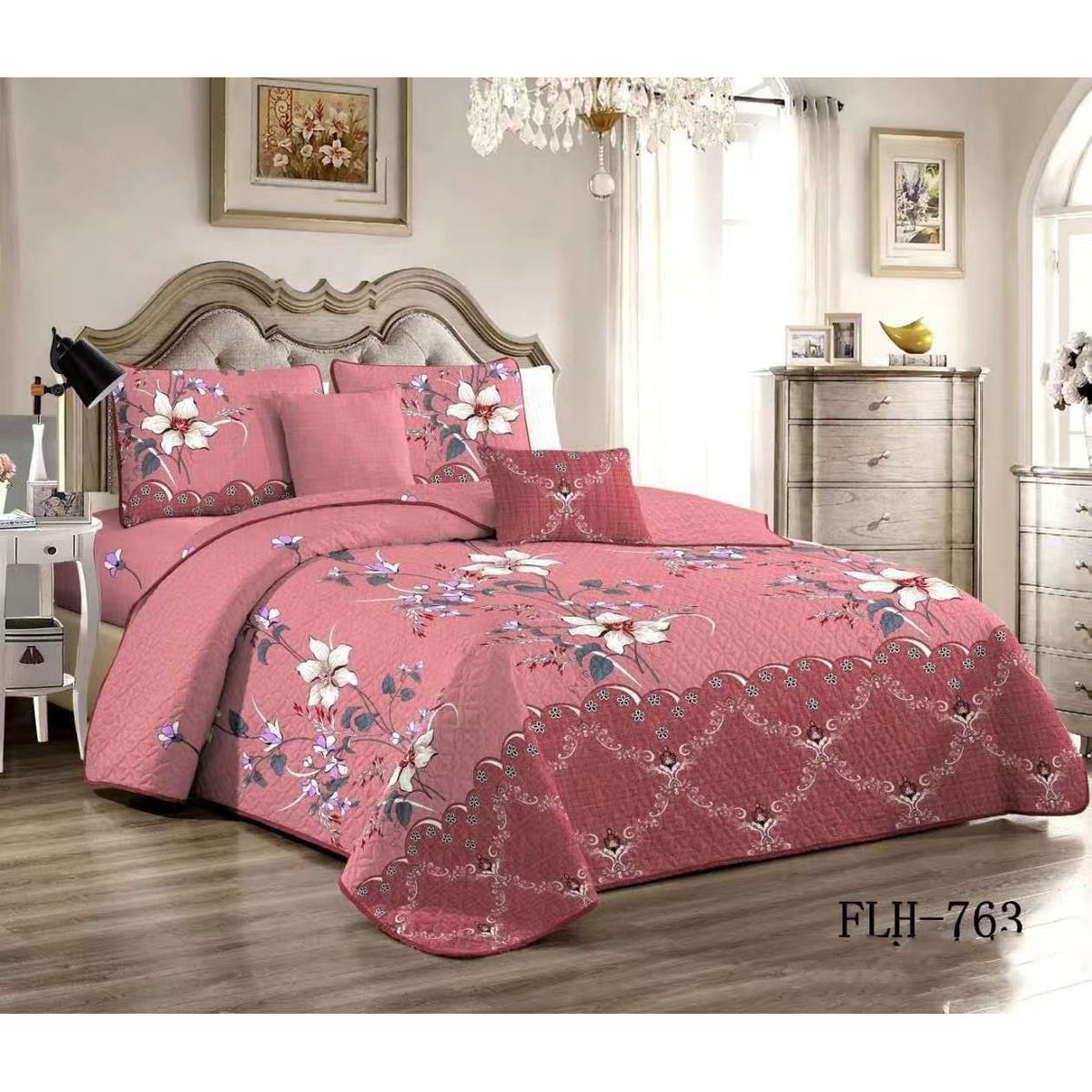 GENERICO - Cubrecama Quilt De Verano Cobertor Plaza Y Media +1 Funda