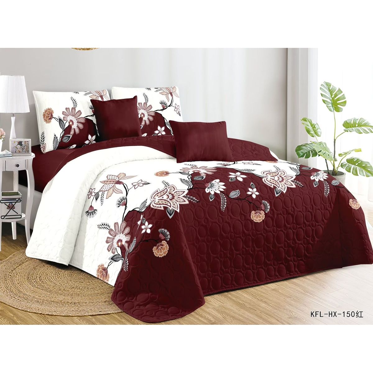 GENERICO - Cubrecama Quilt De Verano Cobertor Plaza Y Media +1 Funda