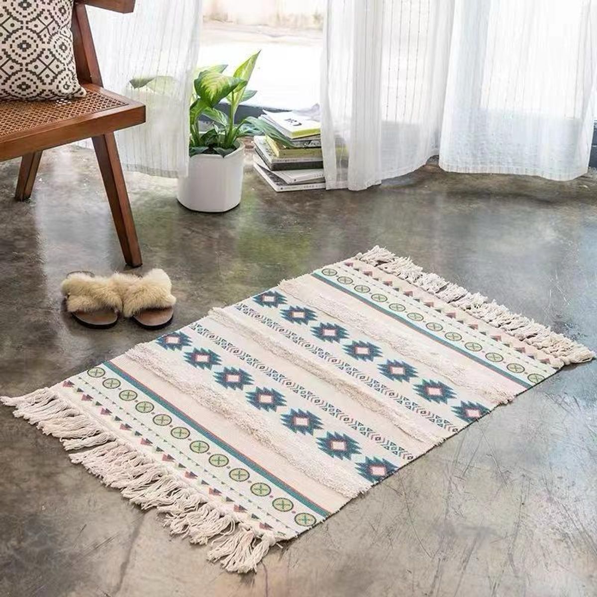 GENERICO - Bajada de Cama Pintada, Medida 90 x 60 cm, TLB05