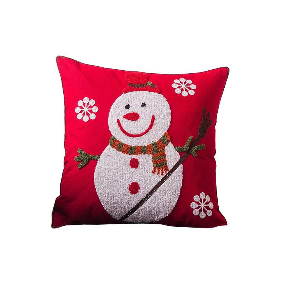 GENERICO - Funda de Cojin Navideña Con Relleno 3D Bordados